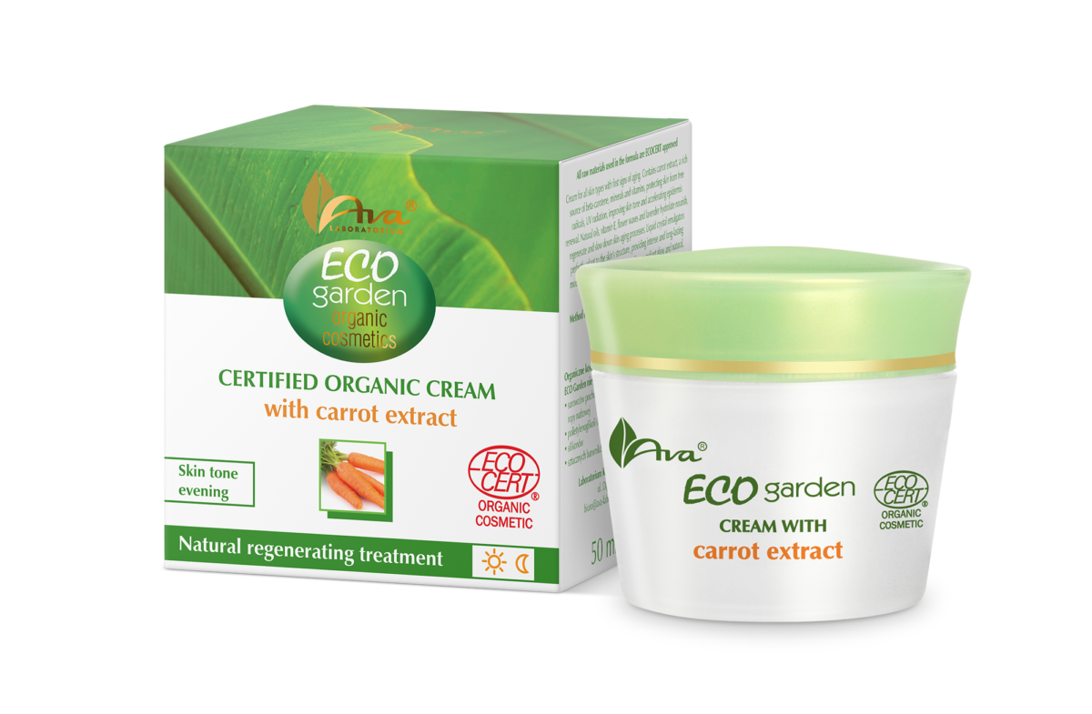 ECO GARDEN Certifed Organic cream with carrot extract