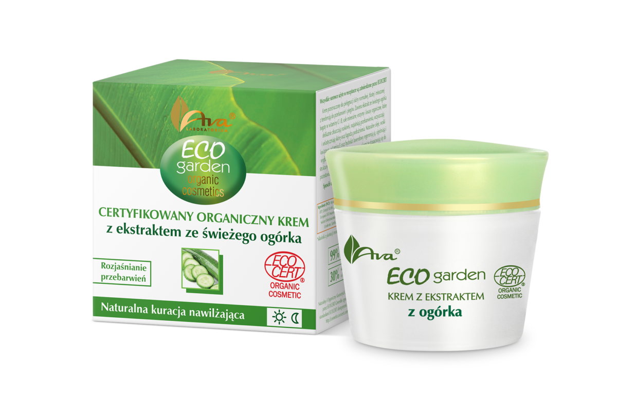 ECO GARDEN Certifed Organic cream with fresh cucumber extract