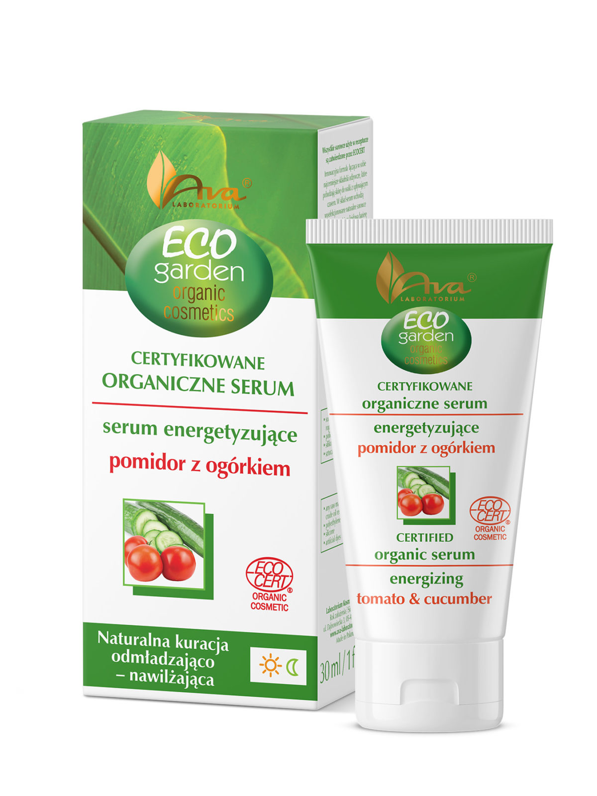 ECO GARDEN Certifed Organic energizing serum tomato & cucumber