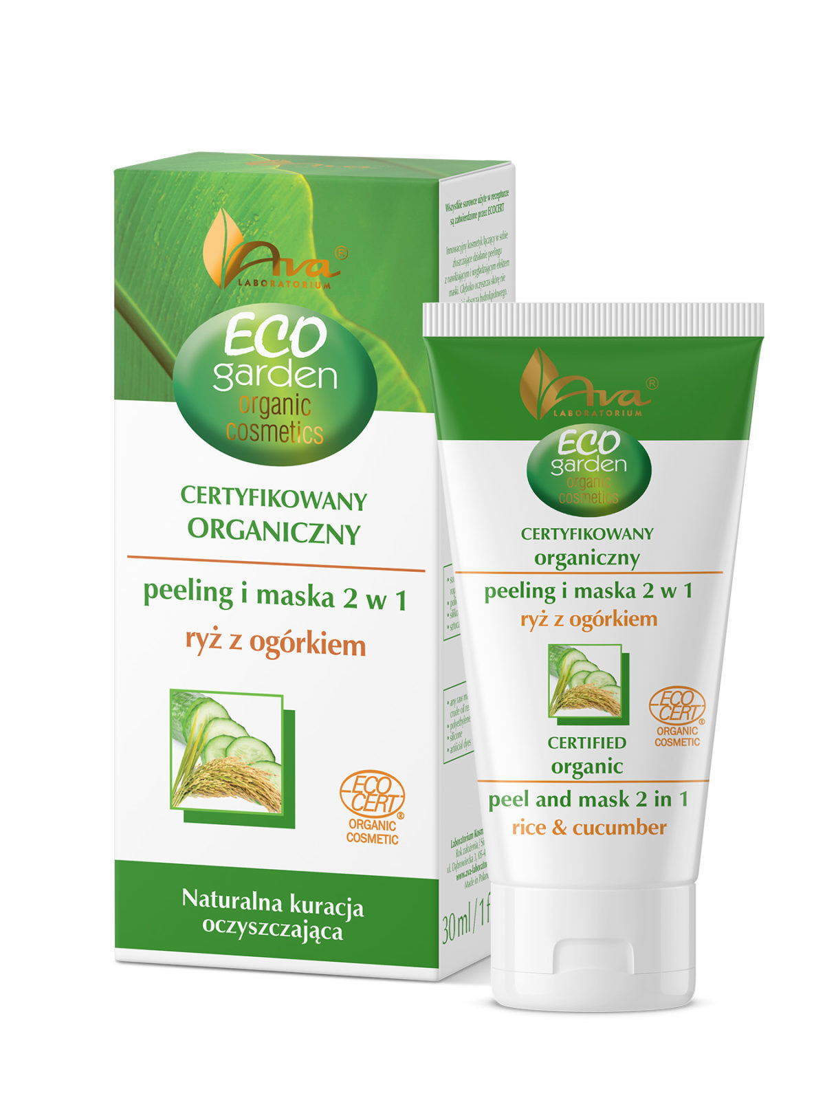 ECO GARDEN Certifed Organic peeling & mask 2 in 1