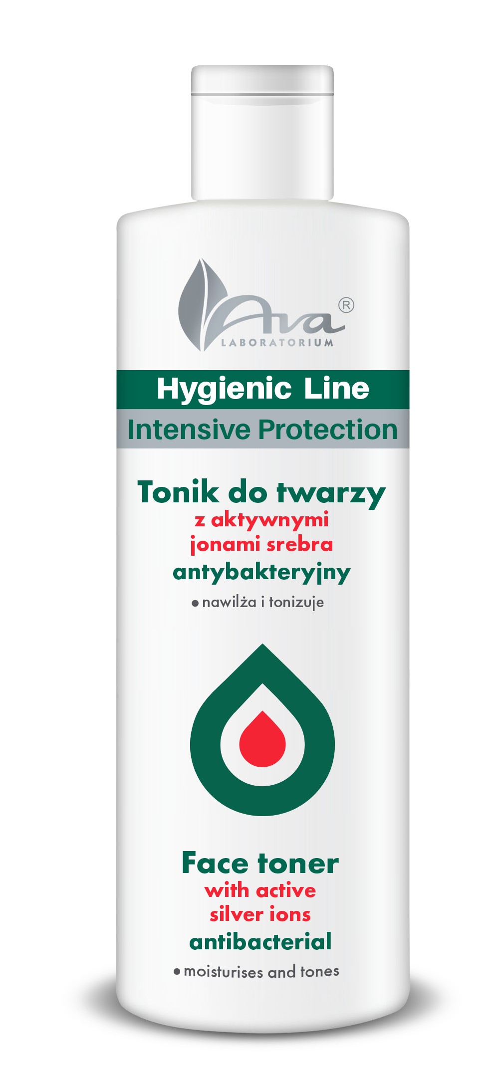 Hygenic Line – Antibacterial face toner with active silver ions